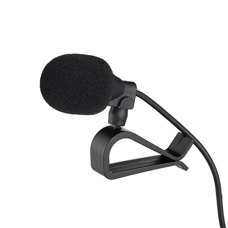 Augustcoco Microphone portable 3,5 mm, microphone externe professionnel pour  autoradio DVD : : High-Tech