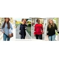 thumbnail image 6 of Fantaslook Womens Long Sleeve Tops Crewneck Sweatshirts Casual Color Block Tunic Tops Pullover, 6 of 8