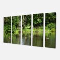 thumbnail image 2 of Bushes and Trees in River Bank - Impression sur Toile Paysage, 2 of 3