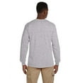 thumbnail image 2 of The Gildan Adult Ultra Cotton 6 oz Long Sleeve Pocket T-Shirt - SPORT GREY - 2XL, 2 of 2