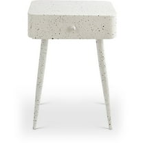 Meridian Furniture Rylan White Iron Night Stand