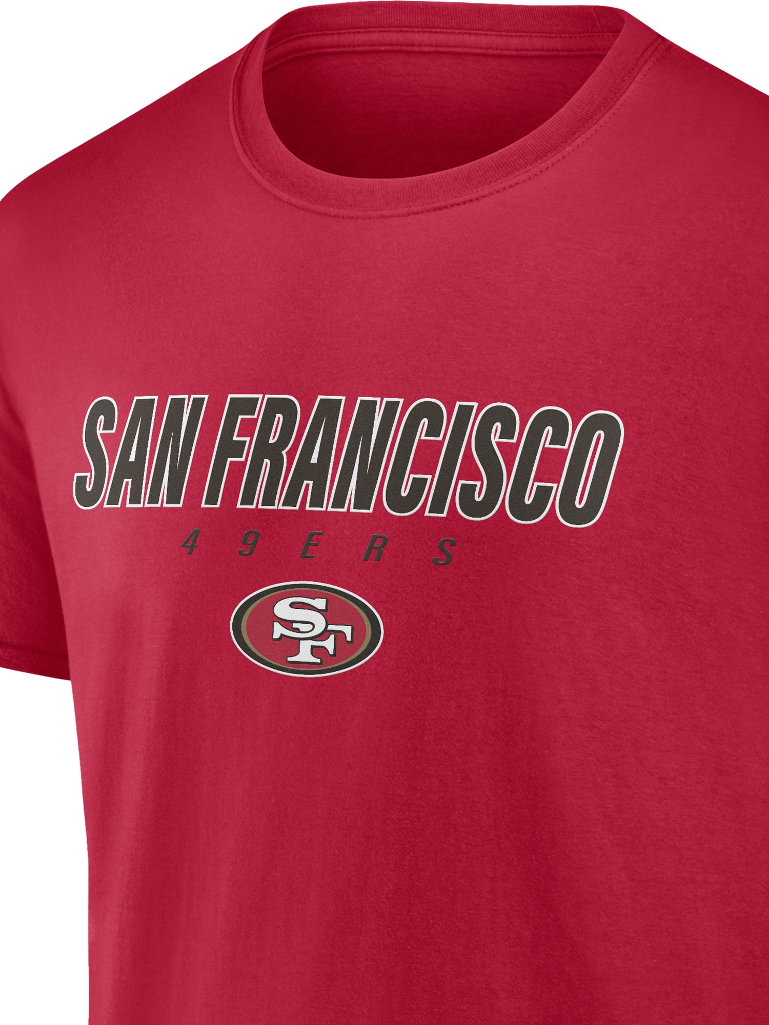 NFL San Francisco 49Ers Men's Cotton Red Short Sleeve T-Shirt