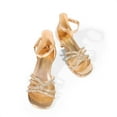 thumbnail image 5 of DREAM PAIRS Girls Dress Shoes Sandals Low Heels Ankle Strap Flower Wedding Party Shoes for Little Kid/Big Kid, 5 of 6