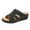 Black, variant on JeashCHAT Women's Wedge Platform Sandals Comfortable Open Toe Slide Sandals Vintage Hollow Out Summer Slippers for Women