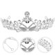 thumbnail image 1 of TEHAUX 1Ud Tiara Headdress De Rhinestones En Plata Modelo Cisne Para De Bodas Y Banquetes, 1 of 8