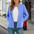 thumbnail image 3 of Yigetop Women's Fall Jackets, Women's Jacket Casual Coat Zip Up Outerwear Windbreaker with Pockets Lightweight Jacket Women Sky Blue M, 3 of 9