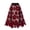 Red, variant on Women's Tennis Skirts Summer Ladies Womens Flared Skater Skirt Stretch Lace Printed Soft Knee Length Crotch Green L