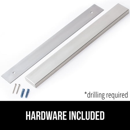 GORILLA GRIP Magnetic Knife Holder, 304 Stainless Steel Wall Mounted Magnet Strip for Knives, 24 Inch