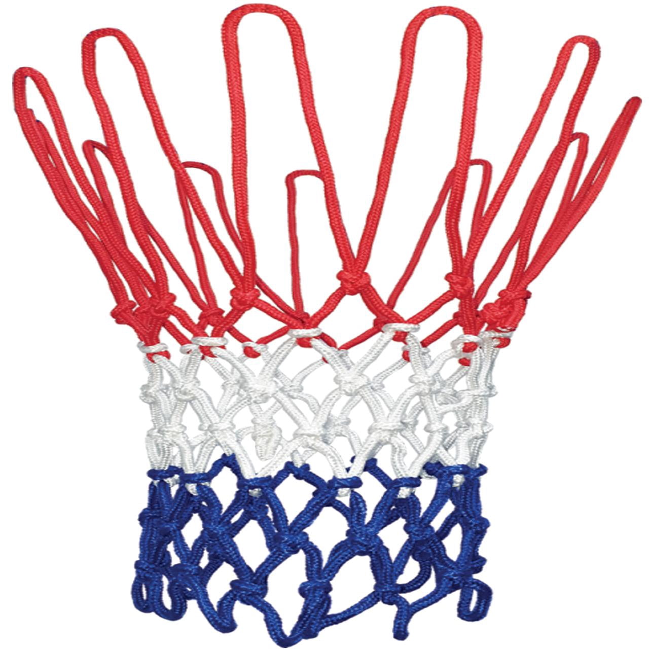 Athletic Works Regulation Size Heavy Duty Basketball Net, Red White Blue, Polyester, 6.9 oz