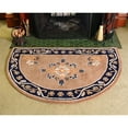Coco Tan Rug Minuteman H-614 Extra Large Cocoa Jardin Half Round Rug - Walmart.com