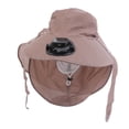 thumbnail image 1 of Sombreros para mujer con ventilador solar, visera, protección solar, ventilador de carga, sombreros de protección solar, prácticos sombreros de poliéster para mujer, 1 of 1
