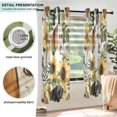 thumbnail image 3 of Yayeee Window Curtains Light Filtering 63"x42" Grommet Panel Pair Home Living Room Decor, Dog Sunflower Pattern, 3 of 7