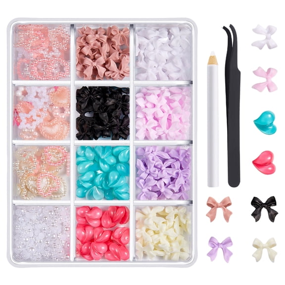 1Box 3D Nails Charm Nails Rhinestones for Women Nails Decoration Nails Art