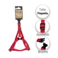thumbnail image 3 of Arnés Para Perro Importadora La Merced Estampado Huellitas Rojo Talla Chica Ergonómico Altamente Resistente, 3 of 4