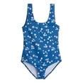 thumbnail image 3 of Real Essentials 3 Pack: Girl's Surf UPF 50+ Printed One Piece Beach Swimsuit - Swimwear for Girls, 3 of 5
