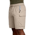 thumbnail image 7 of Besolor Plus Size Shorts for Men Straight Leg Elastic High Waist Drawstring Lightweight Casual Workout Running Shorts with Pockets(Medium,Gray), 7 of 7