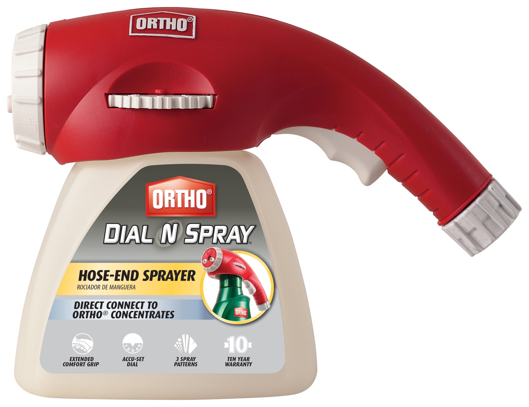 Ortho Dial N Spray Hose End Sprayer, For Liquid Weed & Insect Killers