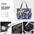 thumbnail image 4 of Rocae crystal cool Skull flower for Large Women's Waterproof Beach Bag Tote with 7 Pockets Pool Bag for Travel Gym Vacation, 4 of 6
