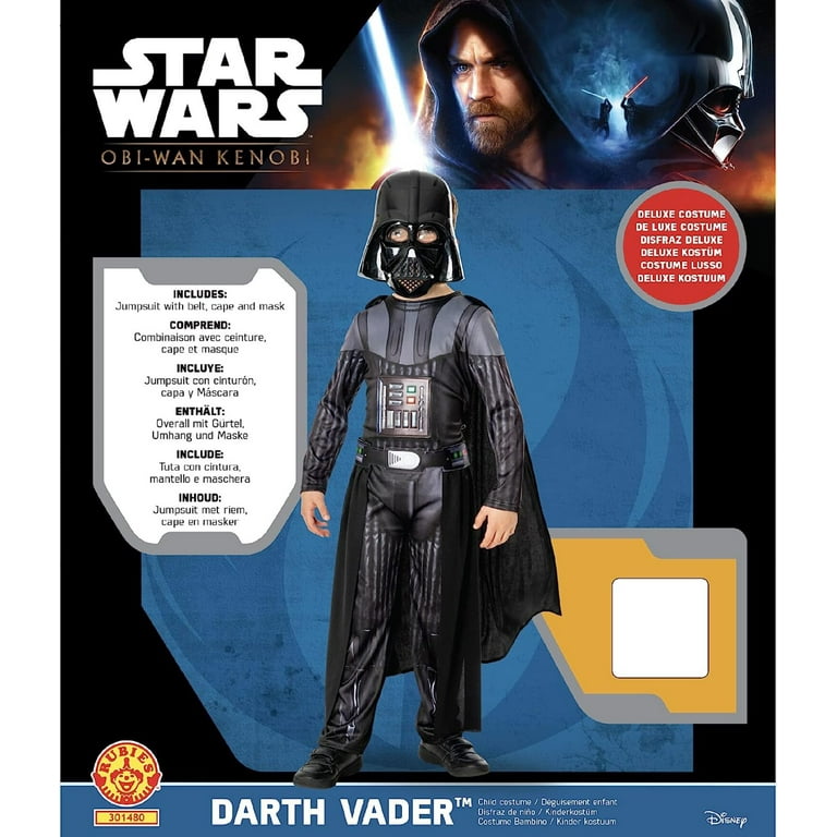 Darth Vader Boys Costume Obi Wan Kenobi TV Series Deluxe Darth Vader Boys Costume Obi Wan Kenobi TV Series Deluxe