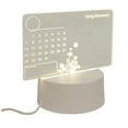 thumbnail image 4 of Perfect Solutions Usb Led Light Up Calendar With Dry Erase Marker, 4 of 6