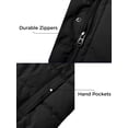 thumbnail image 4 of Wantdo Men's Big and Tall Winter Coat Warm Puffer Jacket Insulated Winter Coat Puffer Jacket with Hood Black 5X-Large Big, 4 of 8