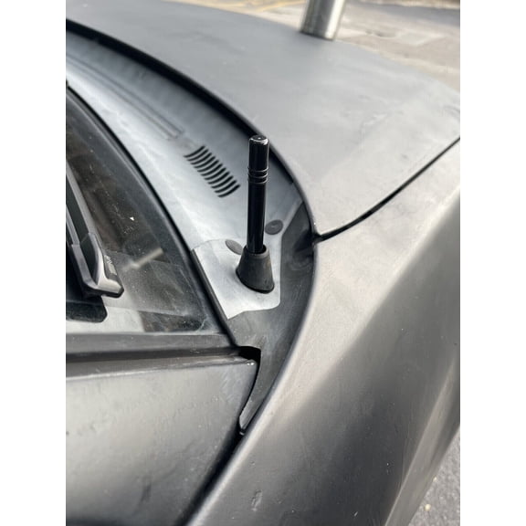 4" inch Short Black Aluminum Antenna Mast AM/FM for FORD FIVE HUNDRED 2005-2007