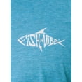 thumbnail image 5 of Fish N Vibe Men's Short Sleeve Fishing Performance Outdoor Graphic T-Shirt, Sea Blue, 2XL, 5 of 7
