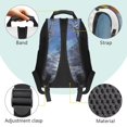 thumbnail image 4 of Pzuqiu Moon Wolf 17 Inch Kids Backpack for Boys Girls Ages 6-18 Elementary Middle School Adjustable Straps Large Capacity Schoolbag Breathable Back to School Daily Travel Use, 4 of 7