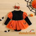 thumbnail image 3 of 3-24 Meses Bebé Niñas Manga Larga Abullonada Romper Con Diadema Trajes De Halloween, 3 of 4