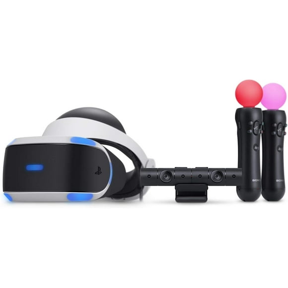 PlayStation VR Headset, Camera and Move Twin Pack Controllers PS4 Renewed