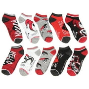 DC Comics Harley Quinn Adult Character Themed Designs 5 Pack Mix and Match No Show Ankle Socks