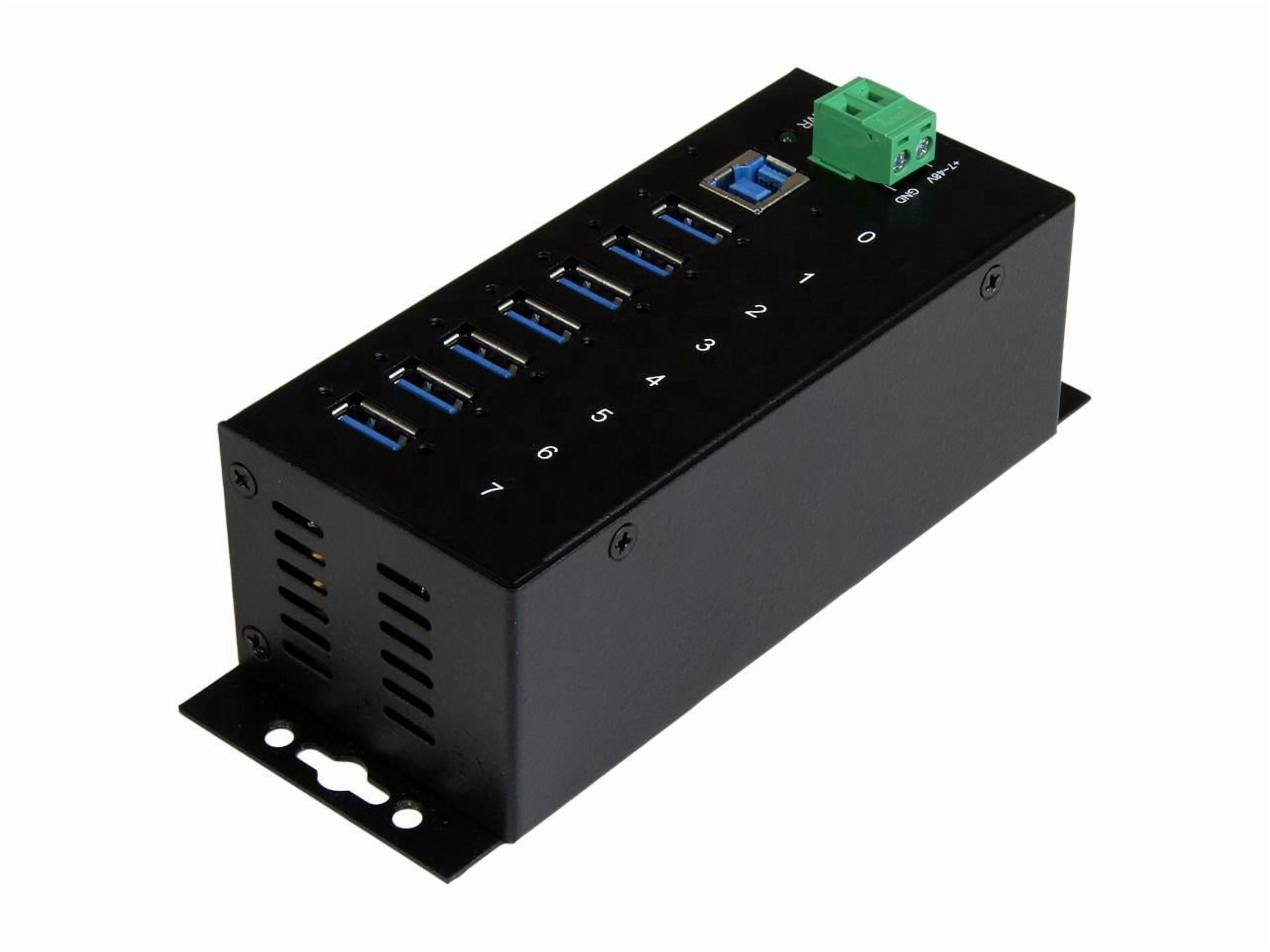 RUGGED METAL 7PORT USB 3.0 HUB DIN RAIL & SURFACE MOUNTABLE HUB