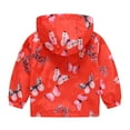thumbnail image 3 of GYRATEDREAM Kids Toddler Girls Cartoon Spring Fall Outerwear Windbreaker Zipper Hooded Lightweight Jackets Coat, 3 of 9