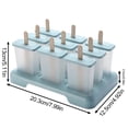 thumbnail image 3 of Large Capacity Summer Homemade Plastic Stick Nine Grid Ice Integrated Ice Silicone Molds Stackable Easy Release Ice Cube Mold for Chilled Cocktails, Whiskey, Bourbon & Homemade Juice Black, 3 of 3