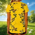 thumbnail image 5 of TaTaai Women's Everyday Summer Top Short Sleeve Round Neck Patterned Design Casual Printed Cotton Blend T-Shirt Gift, 5 of 7