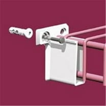 Closetmaid 71926 Resin Wall Bracket, White, 2-7/8" X 2-1/8" X 1-3/4", 2/CD