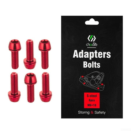 

6pcs Disc Brake Caliper Fixing Bolts M6*18mm MTB Bike Bicycle Screws