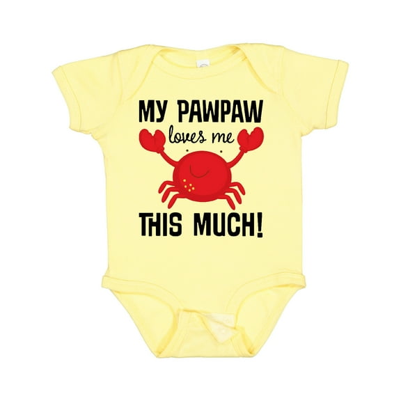 Inktastic My Pawpaw Loves Me Boys or Girls Baby Bodysuit