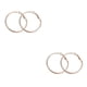 thumbnail image 2 of Pendientes de Oro rosa Qarigey para niña círculo liso regalo para amiga decoración para mujer, 2 of 6