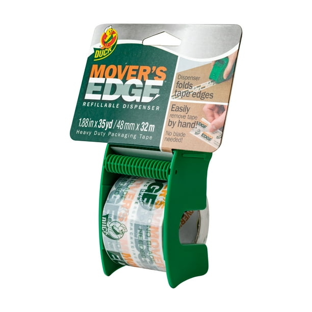 Duck Mover S Edge Green Dispenser With 1 88 In X 35 Yd Printed Tape Walmart Com Walmart Com