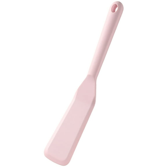 FOMIYES Spatulas For Kitchen Use Silicone Turner Non-Stick Scratch-Resistant Mini Tool 1Pack Pink 11.6x2x2In