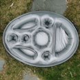 thumbnail image 3 of Soporte inflable de PVC para bebidas, asiento de copa, posavasos de posición porosa, fruta, vino tinto, teléfono móvil, agua inflable, cama de hielo, piscina, plato de comedor, plato de comedor plate TUNC Sencillez, 3 of 5
