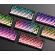 COSTOM Pink Keycaps,135 Topographic keycap Sets,Backlit Shine Through PBT Keyboard Keycaps for 61/64/66/68/71/75/84/87 Mechanical Keyboards,Pink