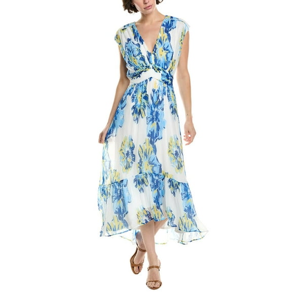 Ramy Brook womens Amna Maxi Dress, XL, Blue