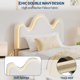 thumbnail image 5 of QinaQin Base de cama tapizada con LED, cajón de almacenamiento y cabecera ondulada, cama infantil de tela tipo borrega para niños, 5 of 9