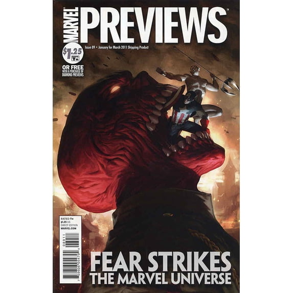 Marvel Previews #89 VF ; Marvel Comic Book