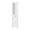 thumbnail image 6 of Miseno Msctati Tatianna 19" X 70" Poplar Wood Free Standing Bathroom Linen Tower - Grey, 6 of 7