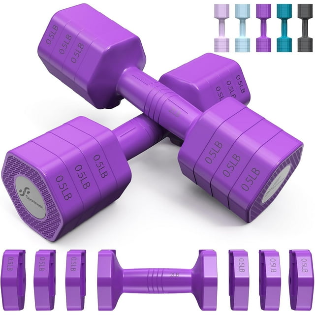 Adjustable Dumbbells Hand Weights Set In Weight Each lb lb lb lb Weights Dumbbells Set for Women Fast Adjust Dumbbell Set for Men Home Gym Workout Strength Training Exercise