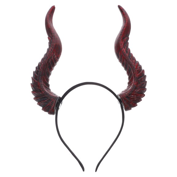 Diadema de cuerno de Halloween: Diadema de cuernos de diablo desmontable - Accesorios para el cabello de cosplay para decoraciones de fiesta de máscaras
