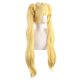 thumbnail image 3 of Peluca larga para cosplay, amarilla, con coletas dobles retorcidas, 78 cm, 3 of 3